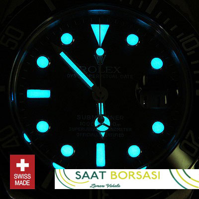 ETA001- Rolex Submariner SS Blue Ceramic (3135 ETA Saat)