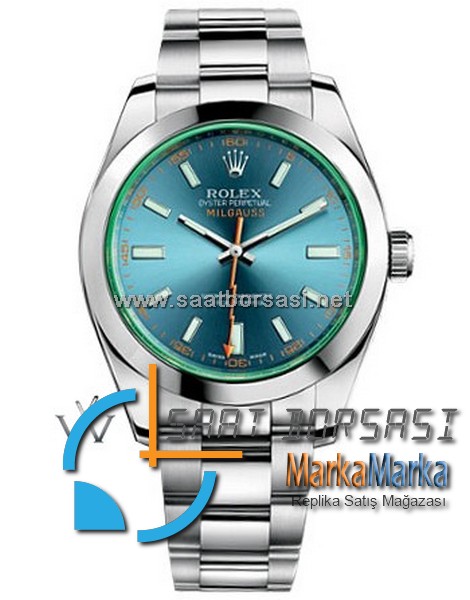 ETA002- Rolex Oyster Perpetual Milgauss Blue (3131 ETA Saat)