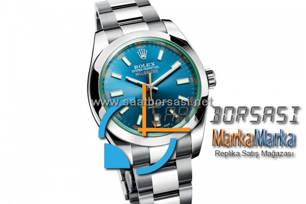 ETA002- Rolex Oyster Perpetual Milgauss Blue (3131 ETA Saat)