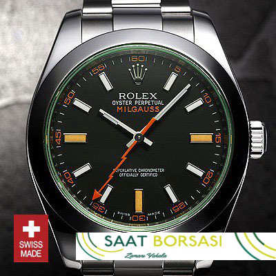 ETA014- Rolex Oyster Perpetual Milgauss Black (3131 ETA Saat)