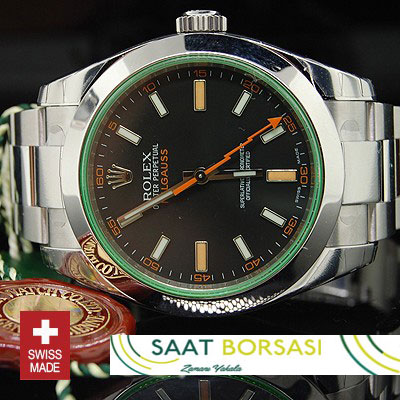 ETA014- Rolex Oyster Perpetual Milgauss Black (3131 ETA Saat)