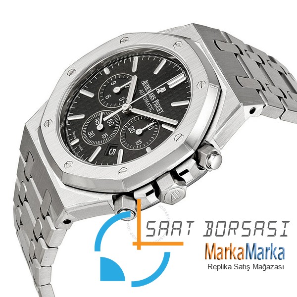 ETA017- Audemars Piguet Royal Oak Chronograph Black Dial ETA Saat