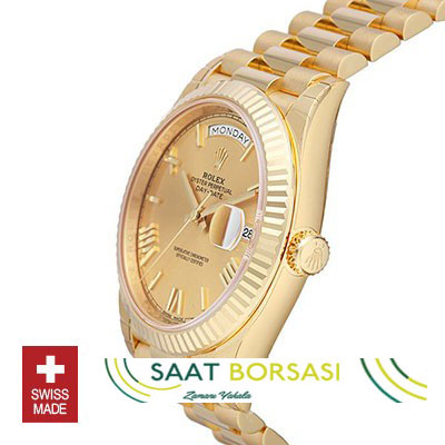 ETA028- Rolex Day-Date 40 Yellow Gold (3255 ETA Saat)