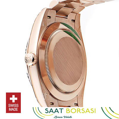 ETA029- Rolex Day-Date 40 Rose Gold Chocolate (3255 ETA Saat)