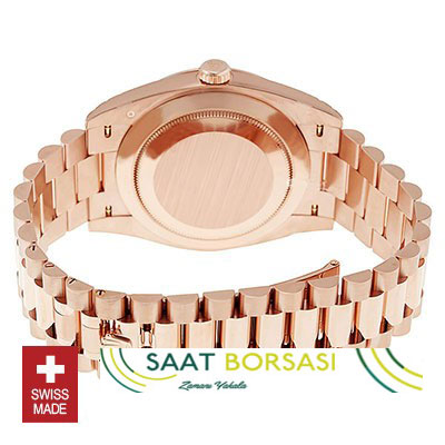 ETA029- Rolex Day-Date 40 Rose Gold Chocolate (3255 ETA Saat)