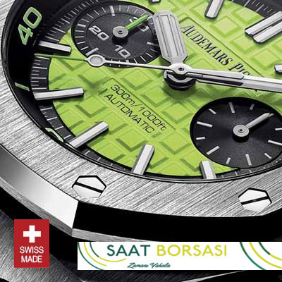 ETA042- Audemars Piguet Royal Oak Offshore Diver Chronograph Green (7750 ETA Saat)