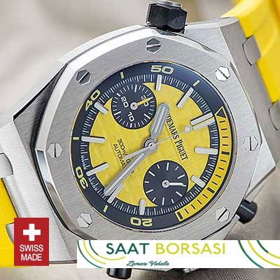 ETA043- Audemars Piguet Royal Oak Offshore Diver Chronograph Yellow (7750 ETA Saat)