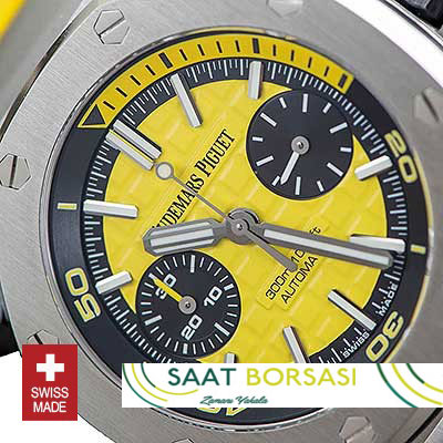 ETA043- Audemars Piguet Royal Oak Offshore Diver Chronograph Yellow (7750 ETA Saat)