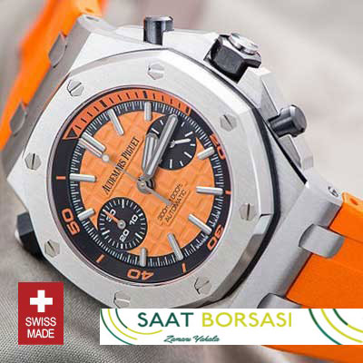 ETA044- Audemars Piguet Royal Oak Offshore Diver Chronograph Orange (7750 ETA Saat)