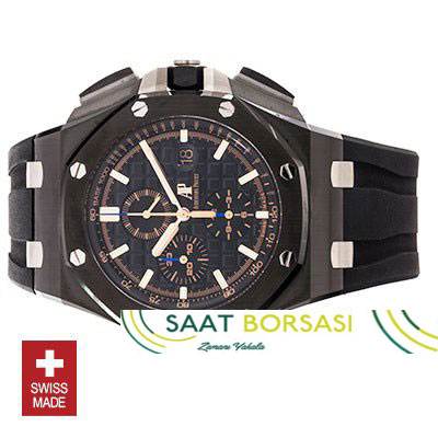 ETA054- Audemars Piguet Royal Oak Offshore Novelty Chronograph 2017 Ceramic Gold Black  (7750ETA Saat)