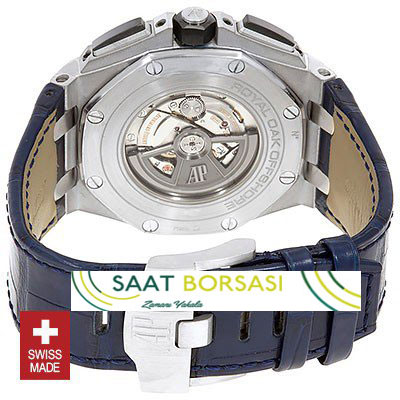 ETA055- Audemars Piguet Royal Oak Offshore Novelty Chronograph 2017 Platinum Blue  (7750ETA Saat)