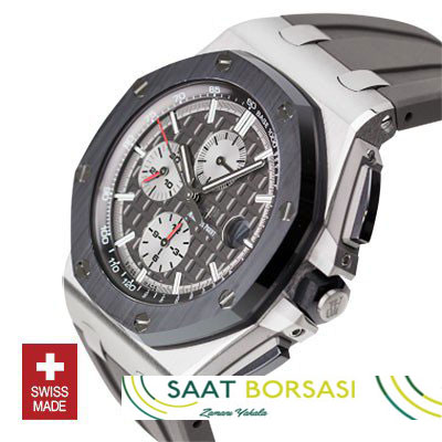 ETA056- Audemars Piguet Royal Oak Offshore Novelty Chronograph 2017 Titanium Grey  (7750ETA Saat)