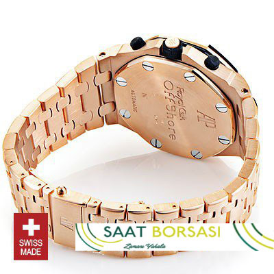 ETA057- Audemars Piguet Royal Oak Offshore Rose Gold White Dial   (7750ETA Saat)