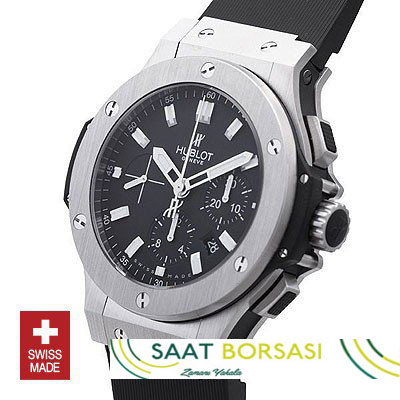 ETA061- Hublot Big Bang Evolution SS Black Chronograph (7750 ETA Saat)