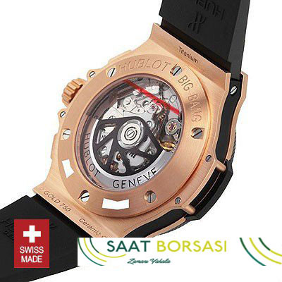 ETA062- Hublot Big Bang Evolution Rose Gold Black Chronograph (7750 ETA Saat)