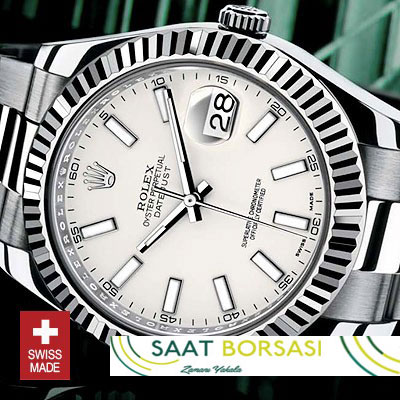 ETA068- Rolex Datejust II SS White (3136 ETA Saat)