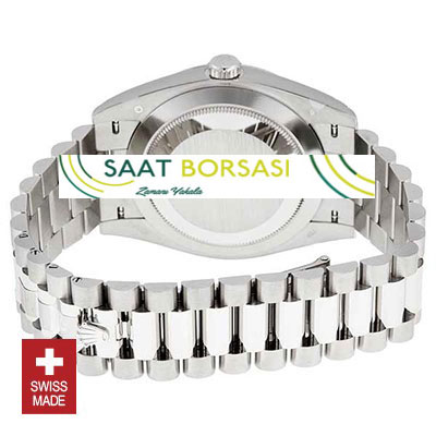 ETA070- Rolex Day-Date 40 White Gold Olive Green (3255 ETA Saat)