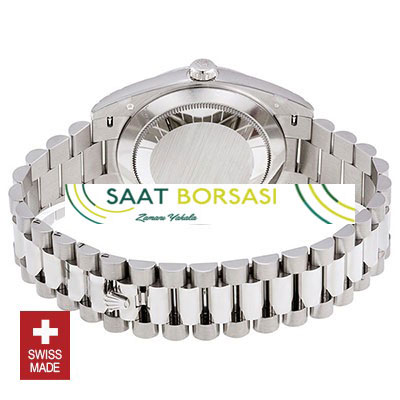 ETA070- Rolex Day-Date 40 White Gold Olive Green (3255 ETA Saat)