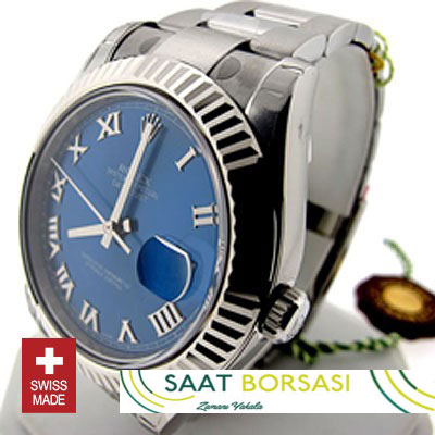 ETA080- Rolex Datejust II SS Blue (3136 ETA Saat)