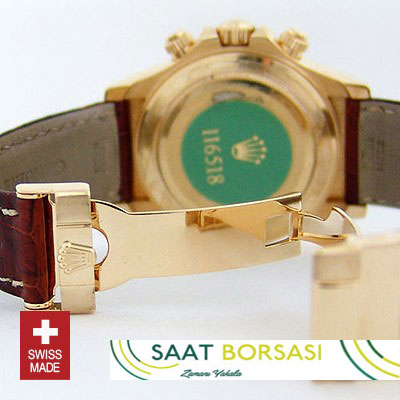 ETA090- Rolex Daytona Leather Gold (7750 ETA Saat)