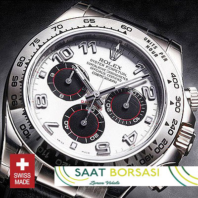 ETA092- Rolex Daytona Leather SS White (7750 ETA Saat)