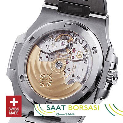 ETA096- Patek Philippe Stainless Steel Nautilus White Dial (7750 ETA Saat)