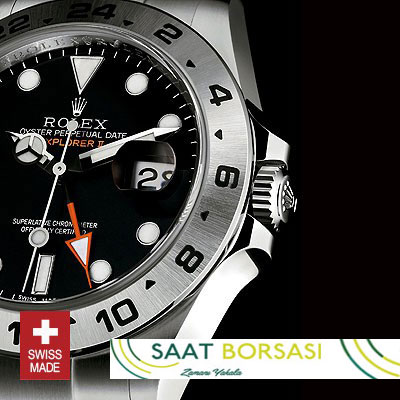 ETA102- Rolex Explorer II Black SS (3187 ETA Saat)