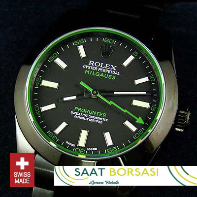 ETA103- Rolex Milgauss Pro Hunter DLC (3131 ETA Saat)