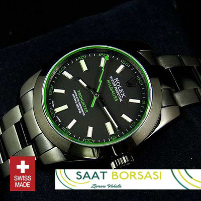 ETA103- Rolex Milgauss Pro Hunter DLC (3131 ETA Saat)