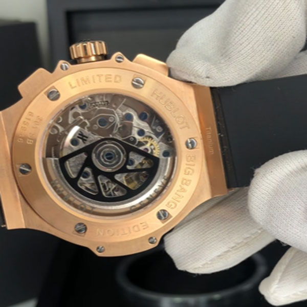 HBLT001- Hublot Big Bang Evolution Rose Gold Black Chronograph (7750 ETA Saat)