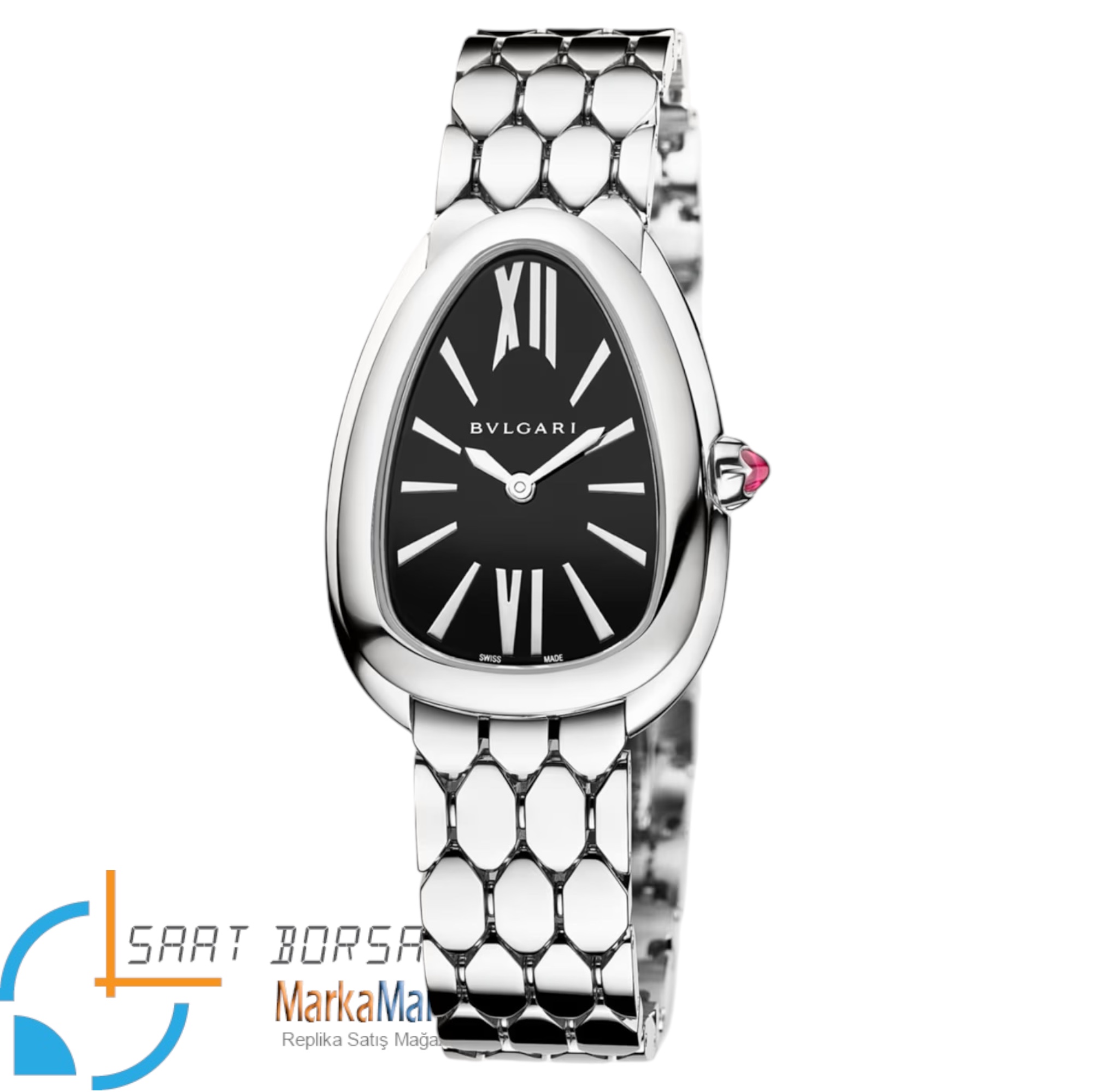 MB008- Bvlgari Serpenti Seduttori Silver -36mm