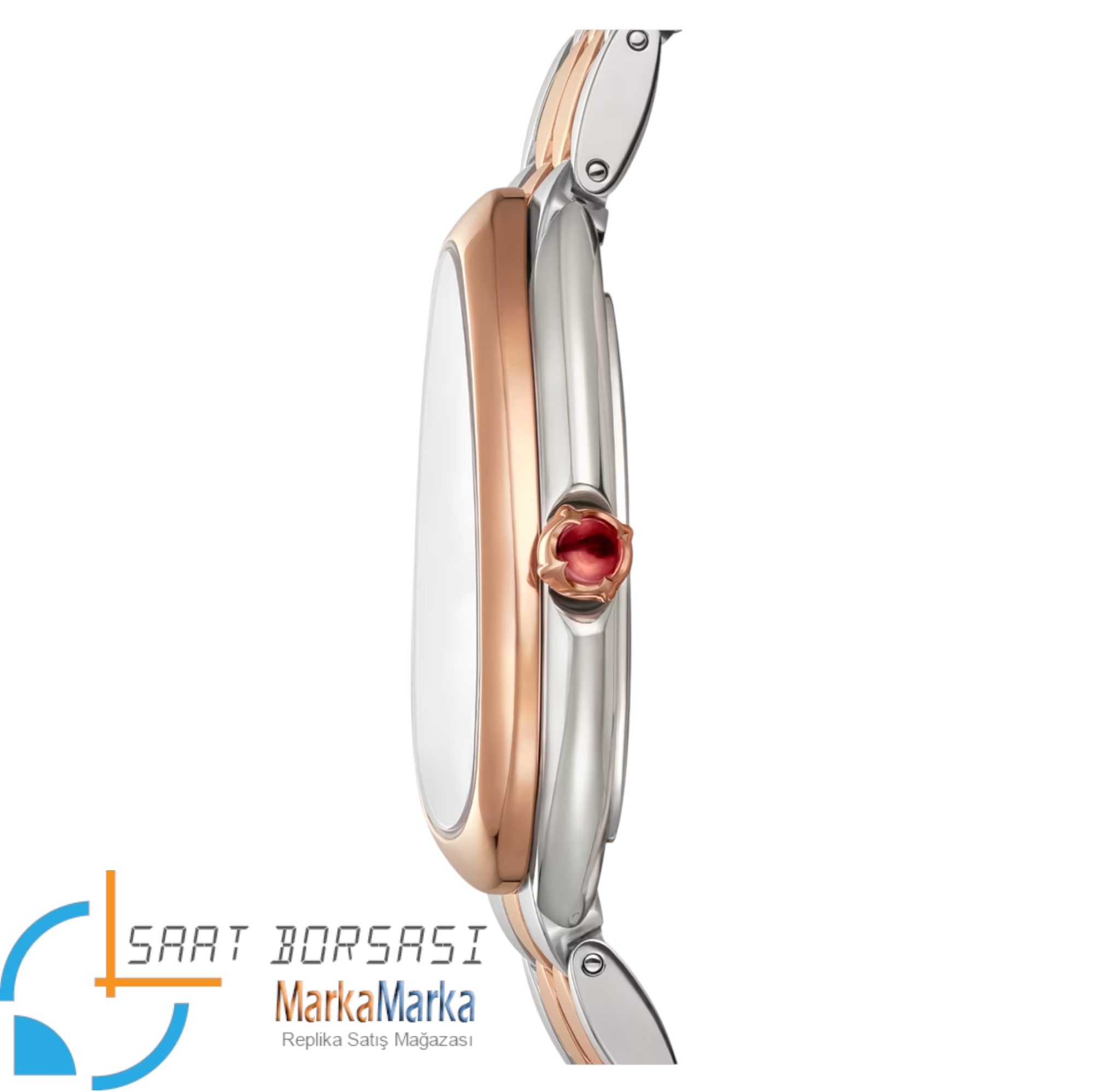 MB012- Bvlgari Serpenti Seduttori Silver/Rose -36mm