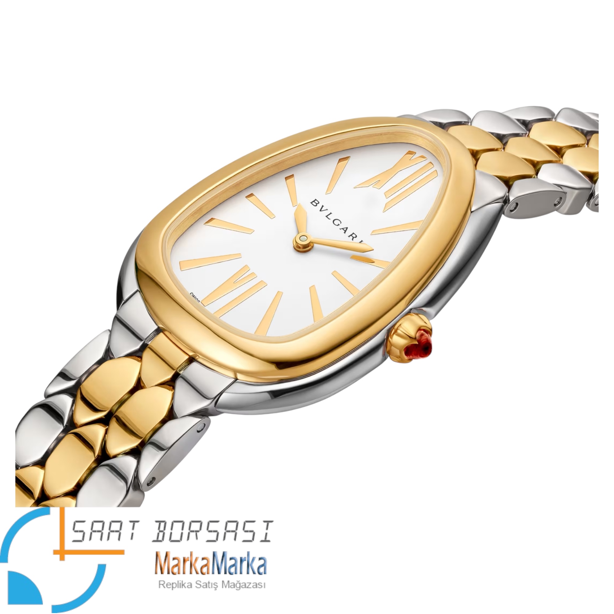 MB013- Bvlgari Serpenti Seduttori Silver/Gold -36mm