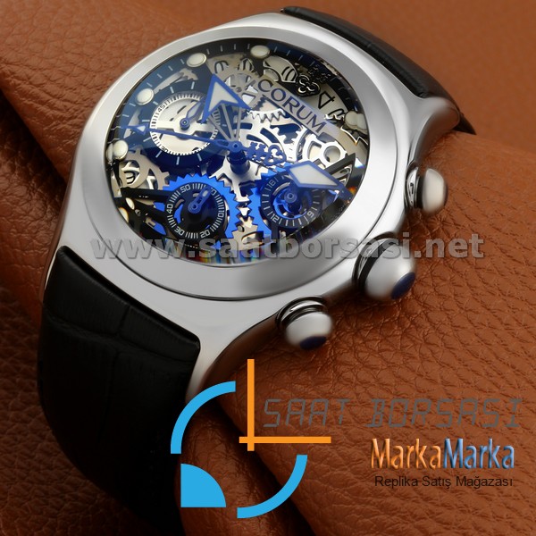 MM1069 - Corum Bubble Lucifer Skeleton Chronograph Steel