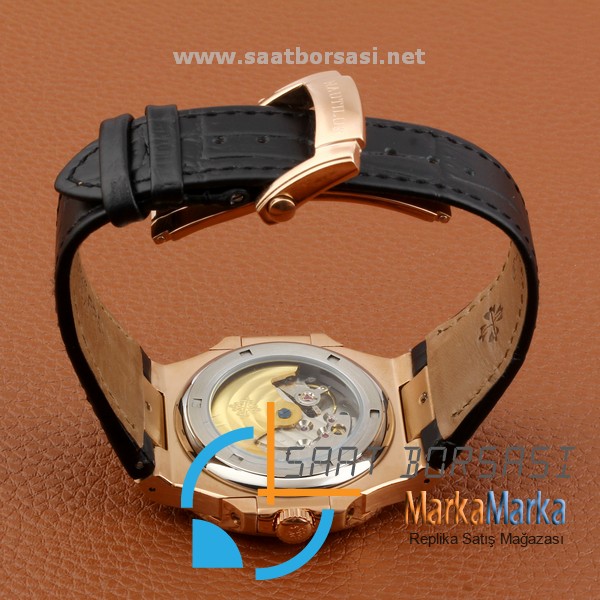MM1194- Patek Philippe Geneve Nautilus Siyah Kadran Gold Kasa