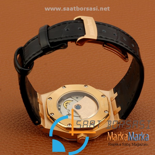 MM1331- Audemars Piguet Royal Oak Gold Kasa Siyah Kadran Otomatik