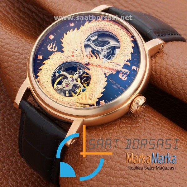 MM1340- Patek Philippe Ejderha Figür Gold Kasa Otomatik