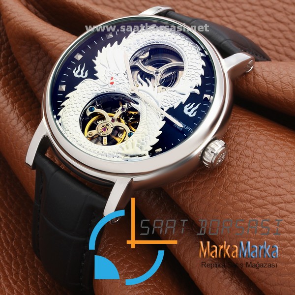 MM1352- Patek Philippe Ejderha Figür Gümüş Kasa Otomatik