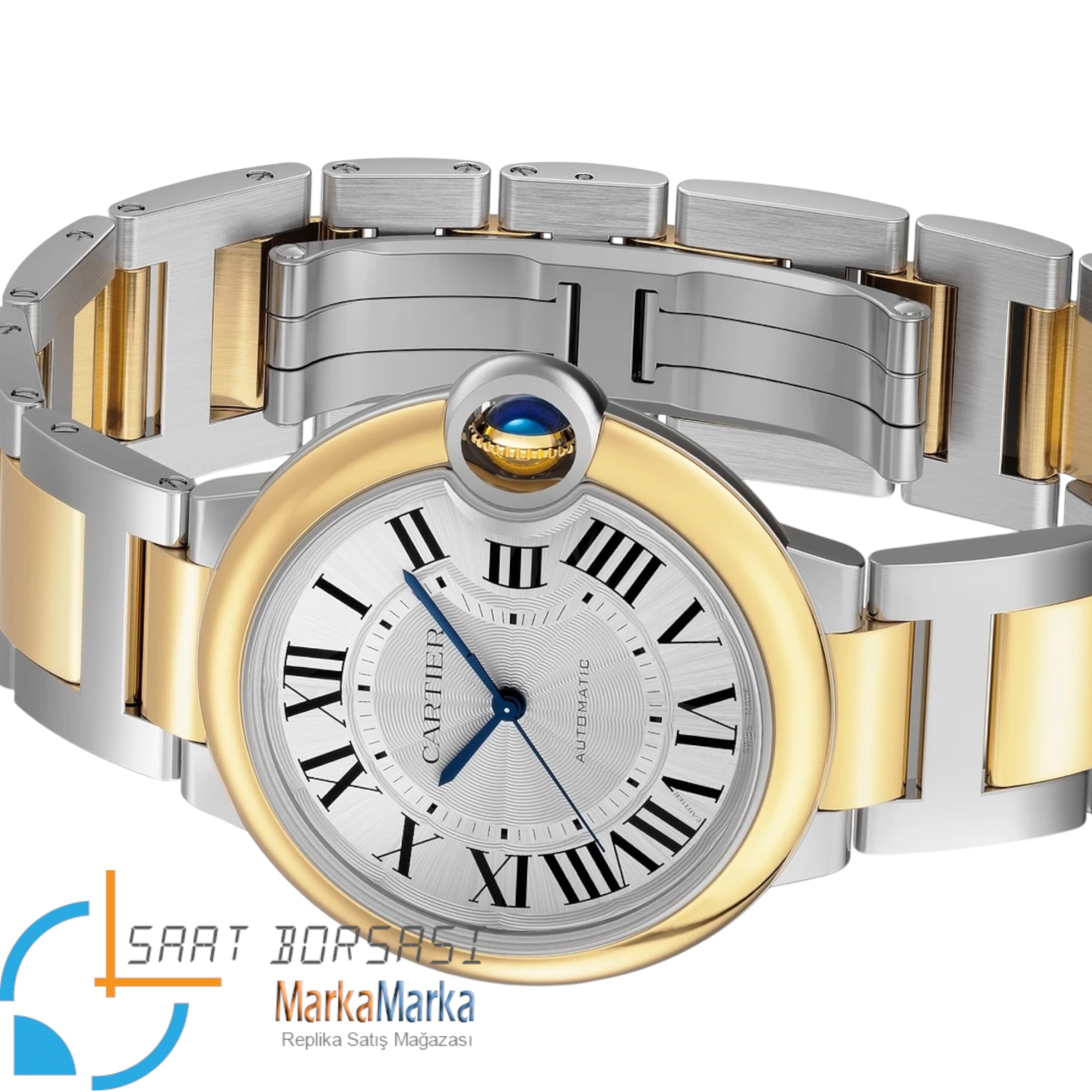 MM1415- Cartier Ballon Blue De Gold/Silver -36mm