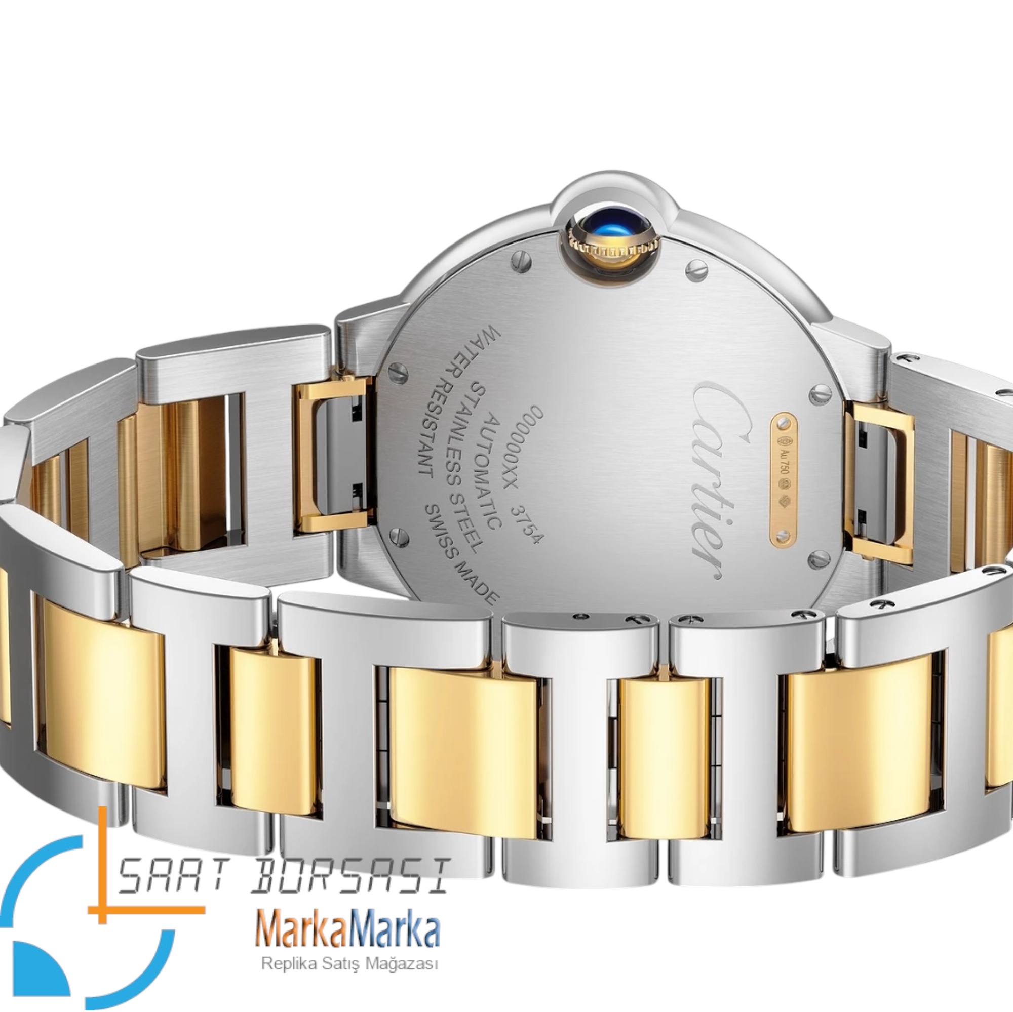 MM1415- Cartier Ballon Blue De Gold/Silver -36mm