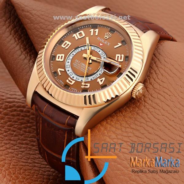 MM1585- Rolex Sky Dweller Oyster Perpetual 24 Saat Göstergeli-Yeni Seri (SU GEÇİRMEZ)