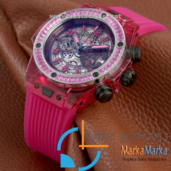 MM1611- Hublot Big Bang Limited Edition Şeffaf Taşlı Kasa