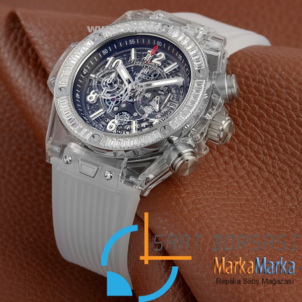 MM1612- Hublot Big Bang Limited Edition Şeffaf Taşlı Kasa