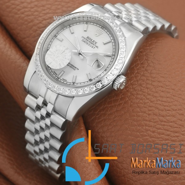 MM1639- Rolex Oyster Perpetual DateJust-Silver-36mm