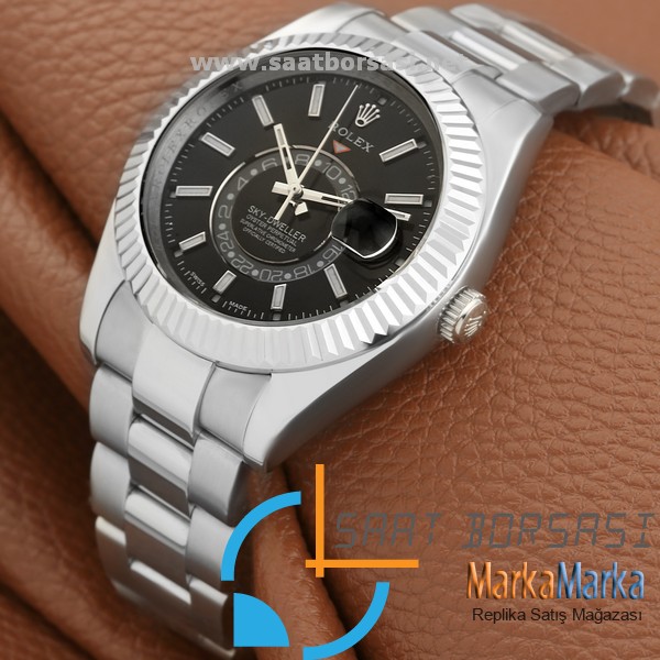 MM1642- Rolex Sky Dweller Oyster Perpetual 24 Saat Göstergeli-Silver