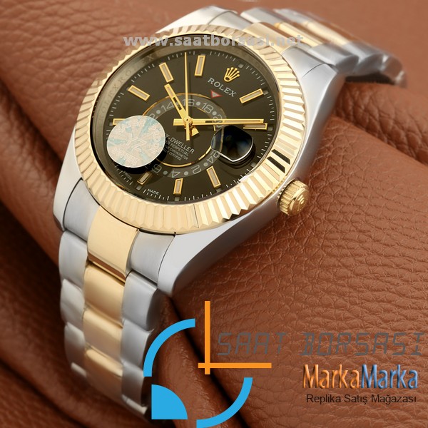 MM1643- Rolex Sky Dweller Oyster Perpetual 24 Saat Göstergeli-Gold/Silver