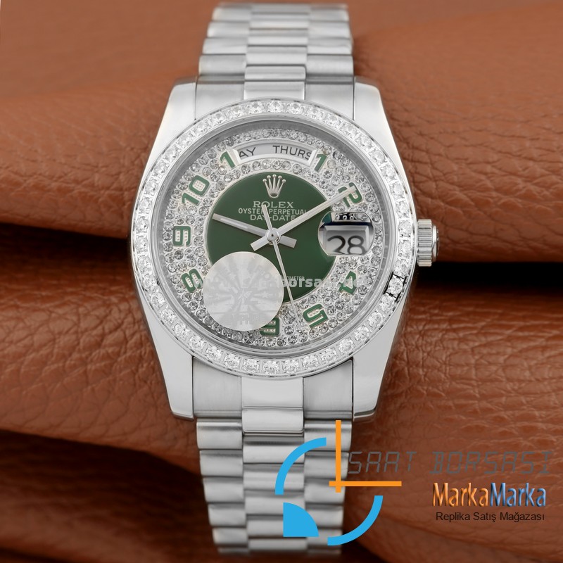 MM1713- Rolex Oyster Perpetual Day-Date-Gümüş-36mm-LIMITED EDITION