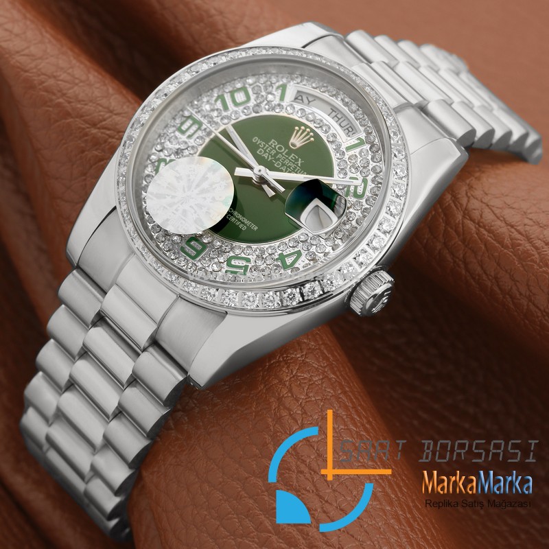 MM1713- Rolex Oyster Perpetual Day-Date-Gümüş-36mm-LIMITED EDITION