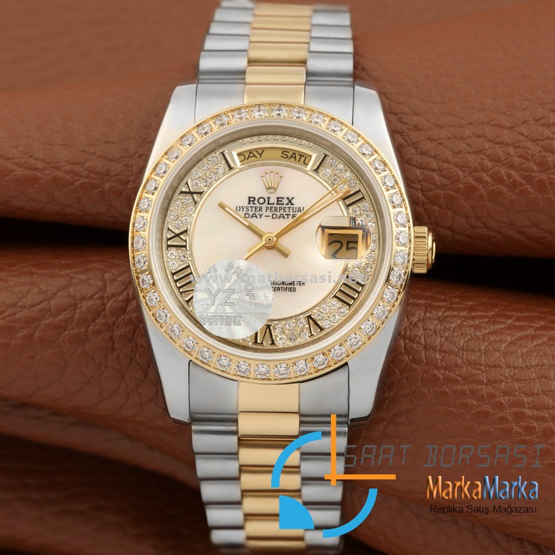 MM1714- Rolex Oyster Perpetual Day-Date-Gold/Gümüş-36mm-LIMITED EDITION