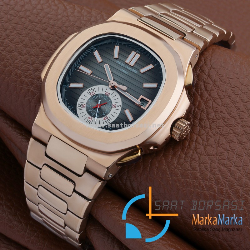 MM1775- Patek Philippe Geneve Nautilus Kahve Kadran Rose Kasa